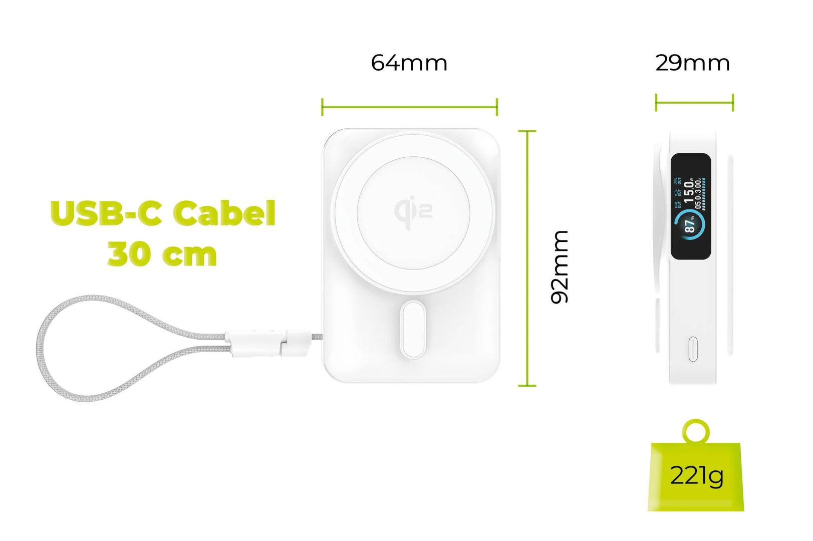 Mobile Origin 10000 mAh PowerBank White