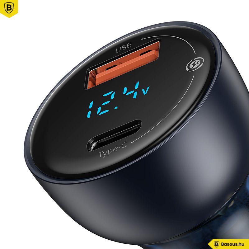 Baseus Particular Dual Quick Car Charger Grey