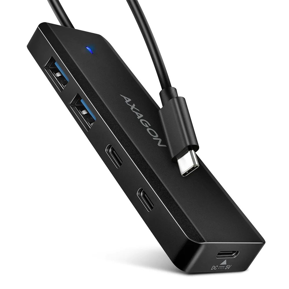 AXAGON 4-portos USB3.2 HUB Black