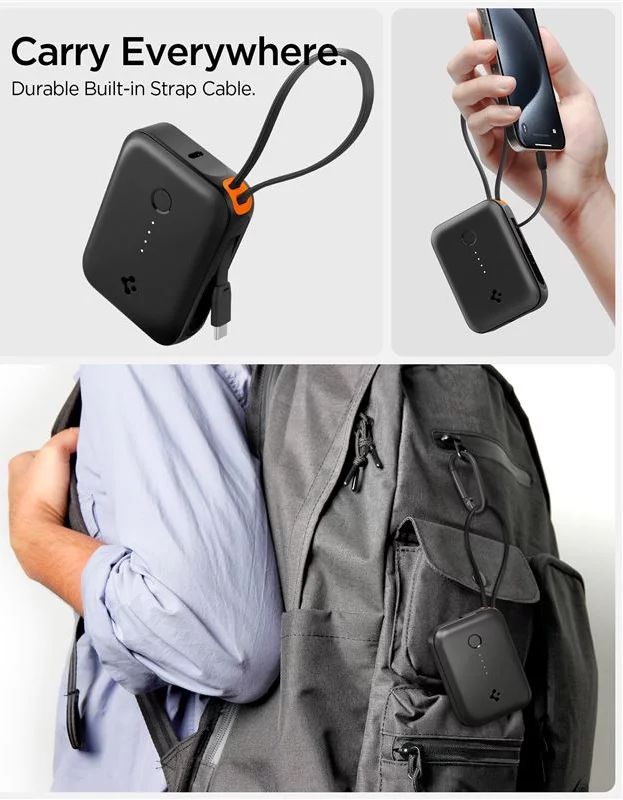 Spigen Essential 10000mAh Power Bank Black