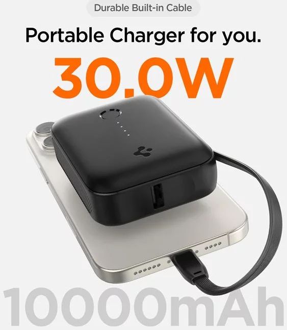 Spigen Essential 10000mAh Power Bank Black