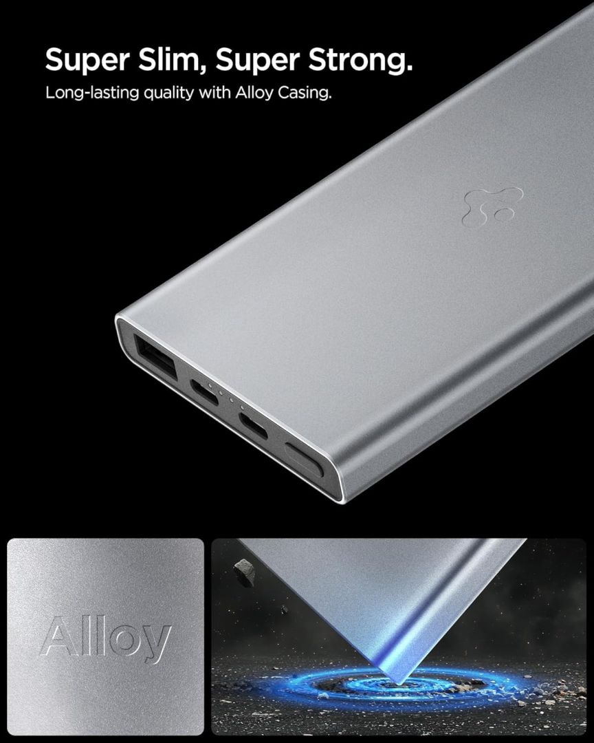 Spigen Essential 10000mAh Power Bank Gray