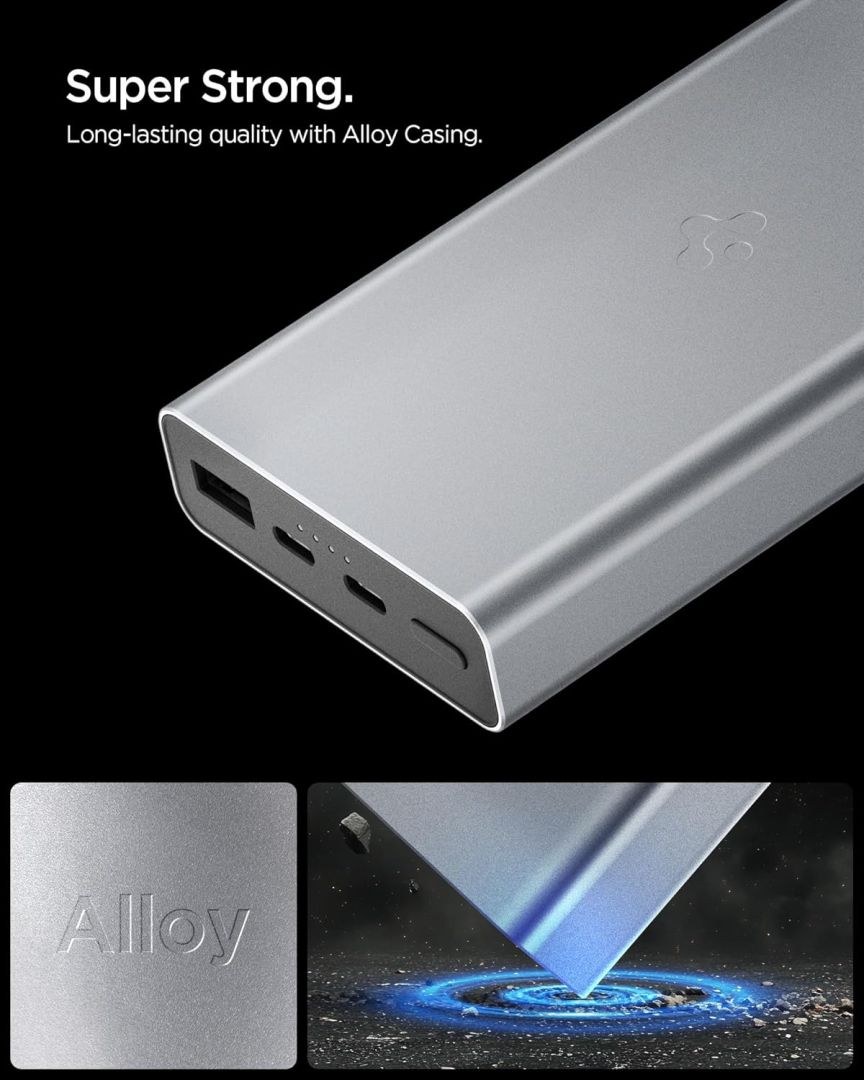 Spigen EA3020 Essential 20000mAh Power Bank Gray
