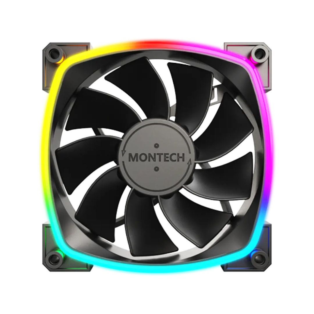 Montech RX120 PWM 3 in 1 Pack Black