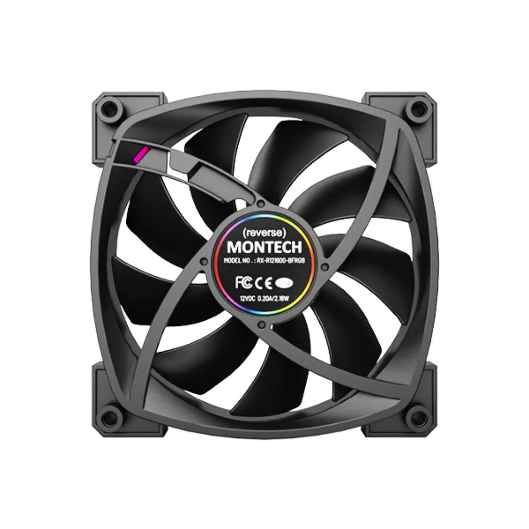 Montech RX120 PWM 3 in 1 Pack Black