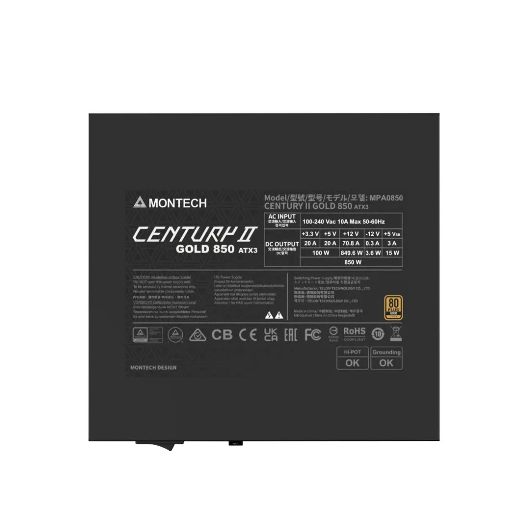 Montech 850W 80+ Gold Century II