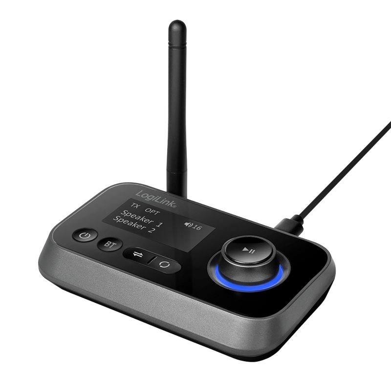 Logilink Bluetooth 5.0 audio transmitter and receiver Black