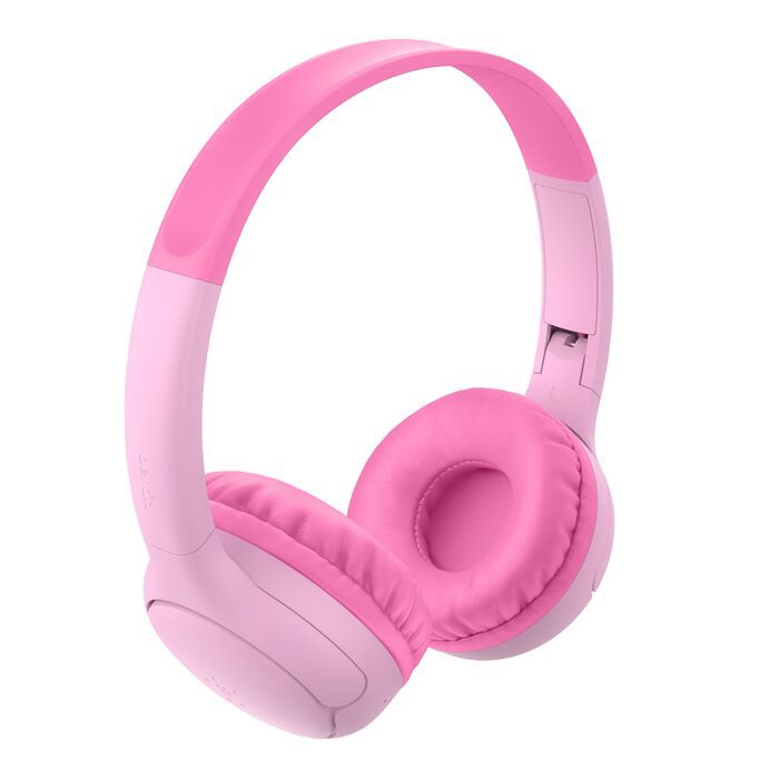 Belkin SoundForm Mini 2 Bluetooth Headset for Kids with Case Pink