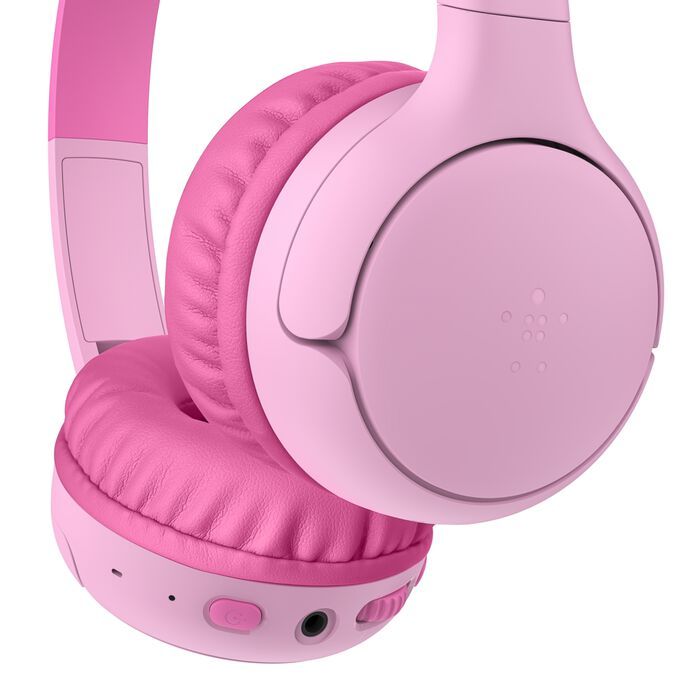 Belkin SoundForm Mini 2 Bluetooth Headset for Kids with Case Pink