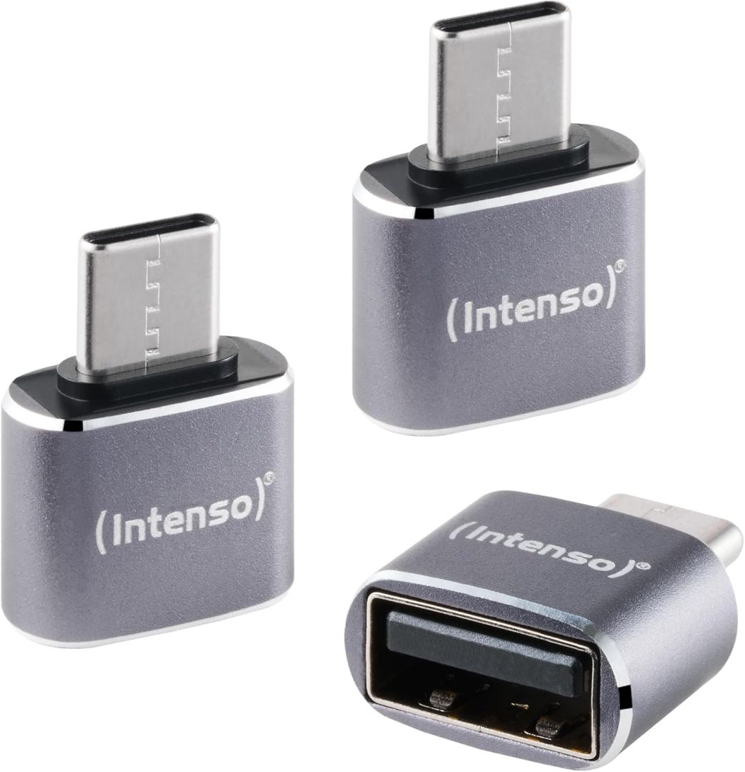 Intenso A480C USB Adapter Grey(3-pack)