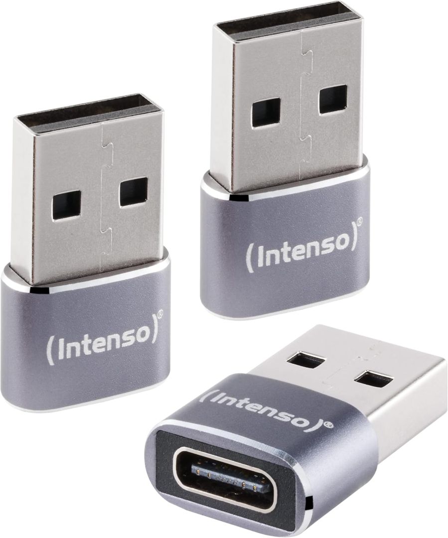 Intenso C480A USB Adapter Gray(3-Pack)