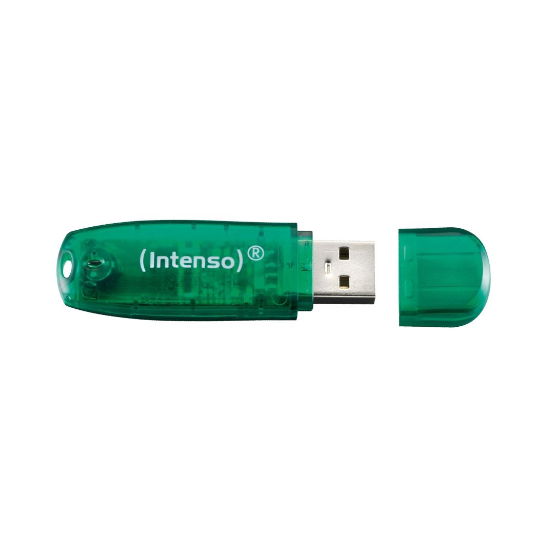 Intenso 8GB Rainbow Line USB2.0 Green 