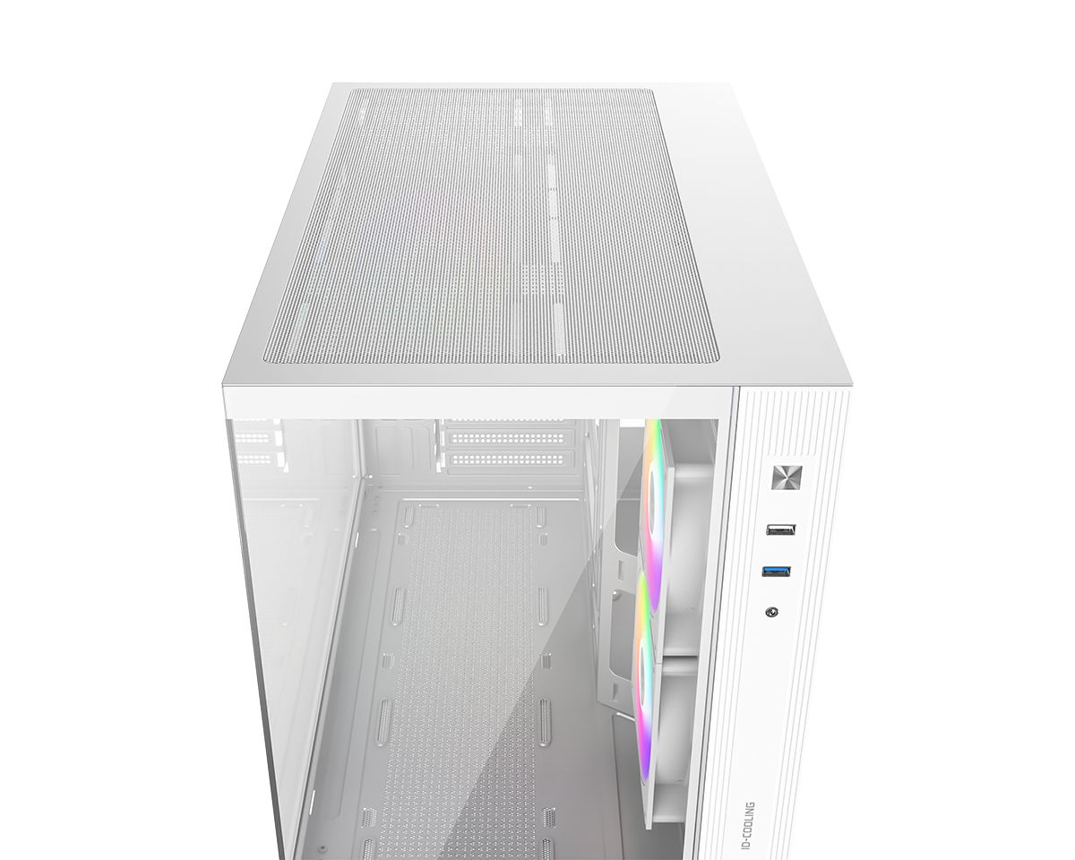 ID-COOLING VIEW 500 ARGB WH Tempered Glass White