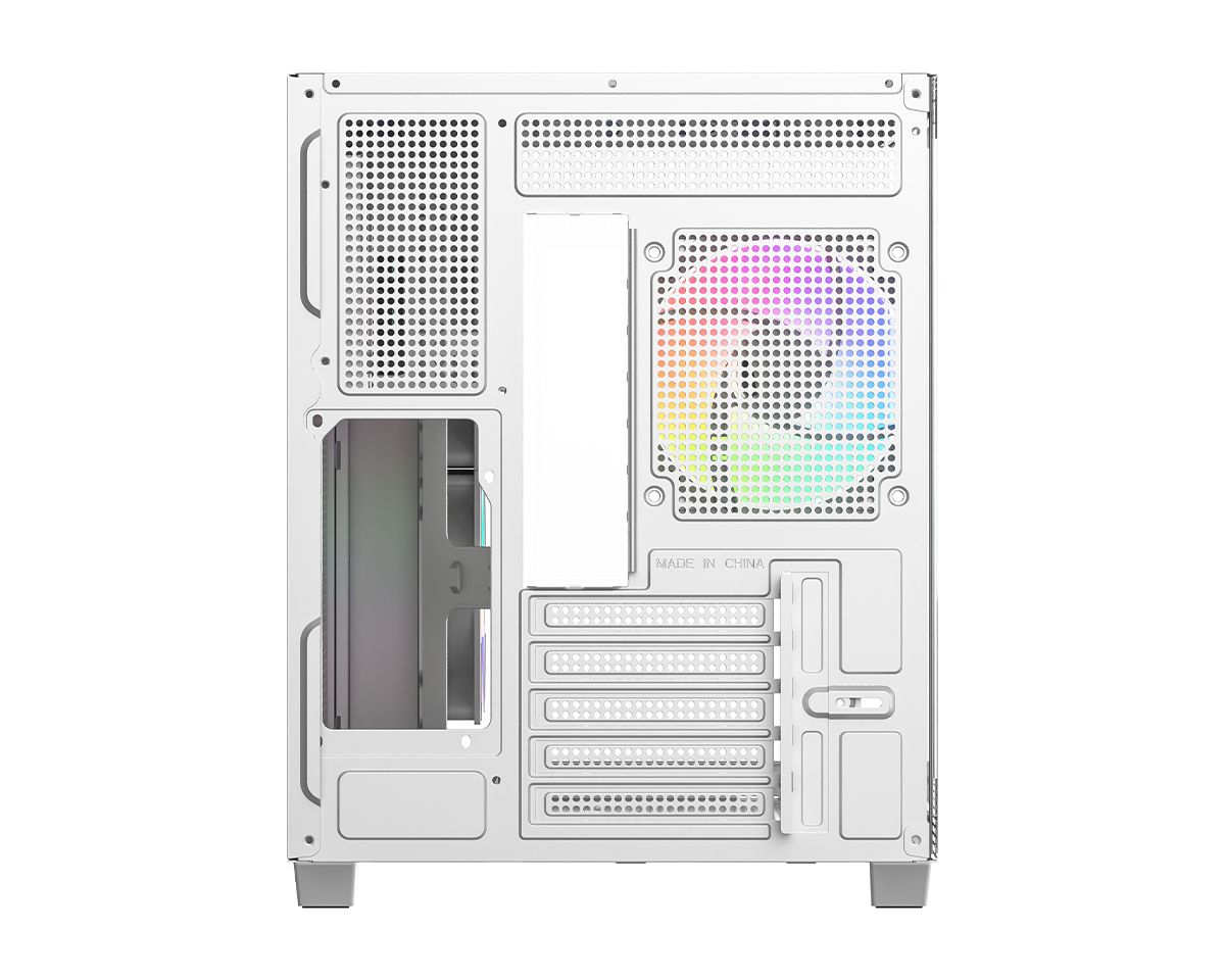 ID-COOLING VIEW 500 ARGB WH Tempered Glass White