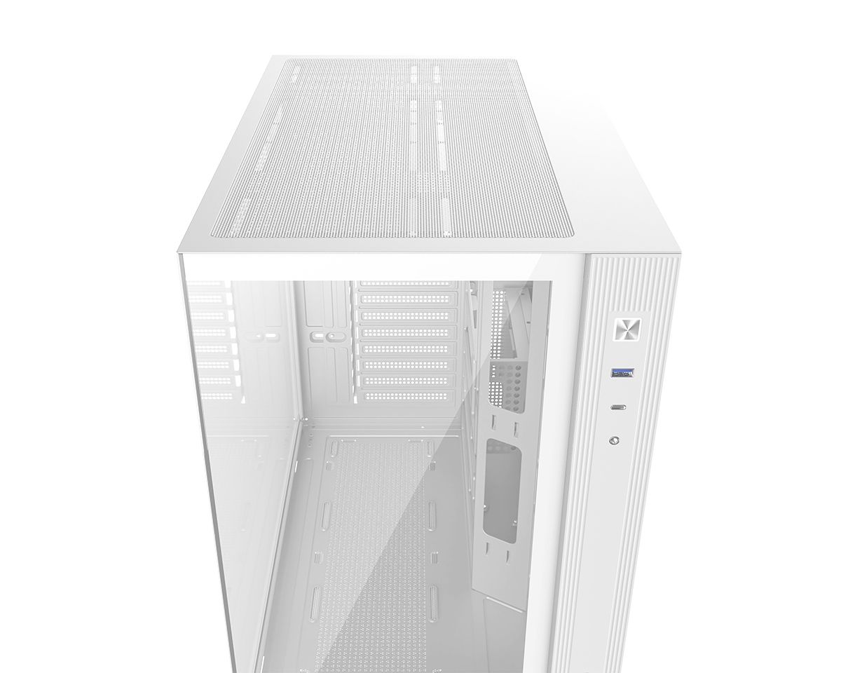 ID-COOLING VIEW 510 WH Tempered Glass White