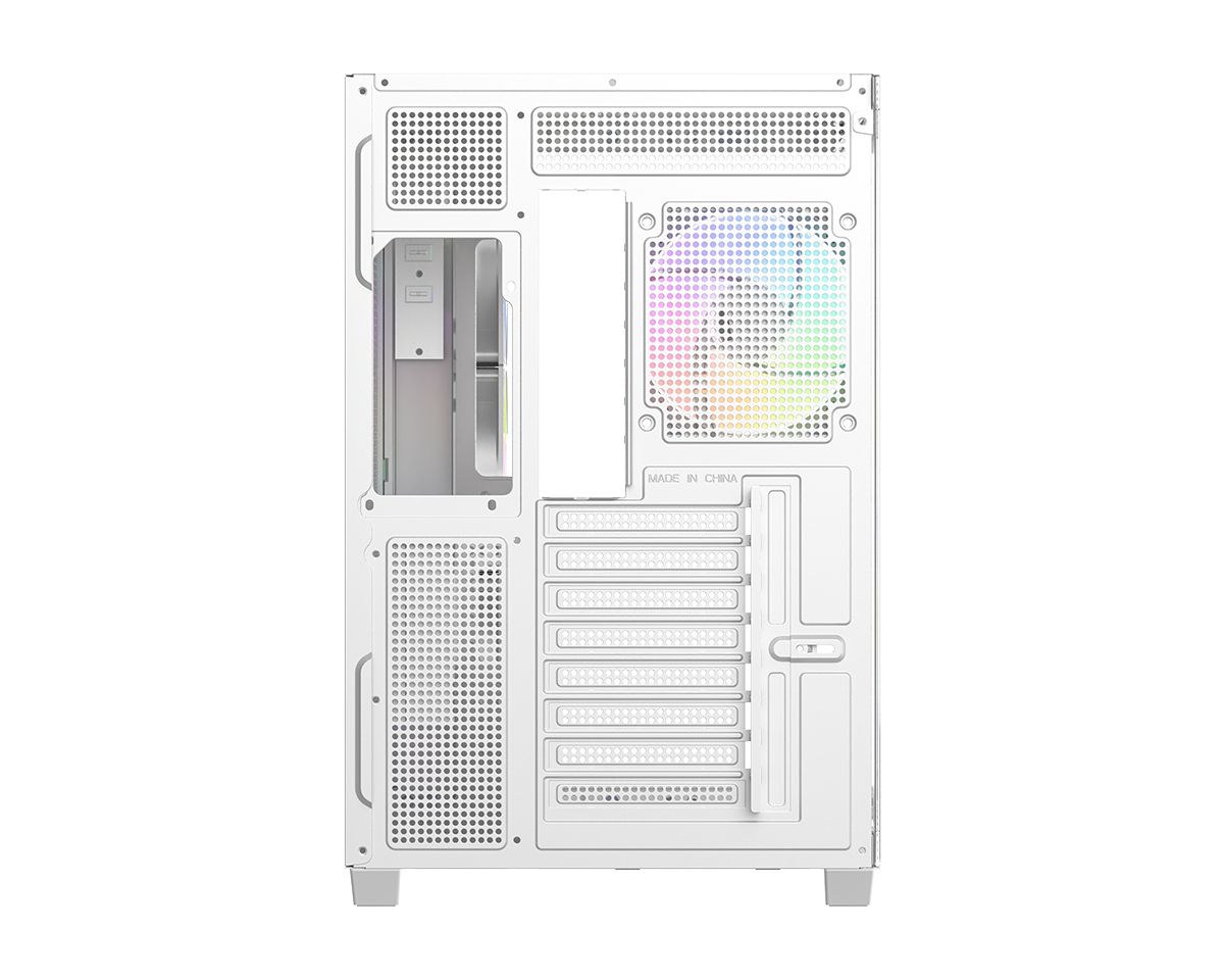 ID-COOLING VIEW 510 ARGB WH Tempered Glass White