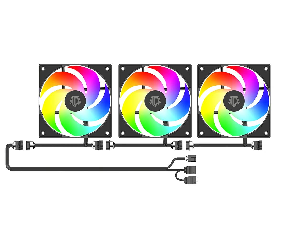 ID-COOLING WARE 300 ARGB Tempered Glass Black
