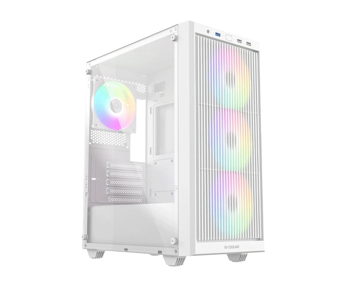 ID-COOLING WARE 300 ARGB WH Tempered Glass White