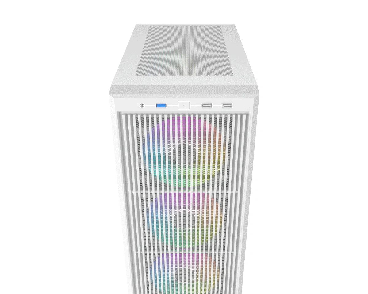ID-COOLING WARE 300 ARGB WH Tempered Glass White
