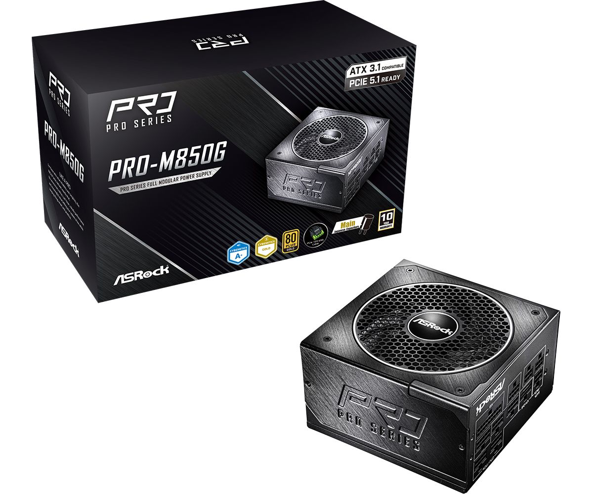 ASRock 850W 80+ Gold Pro Series PRO-M850G
