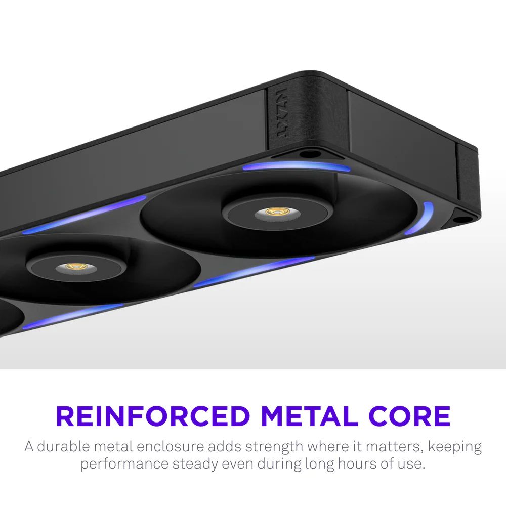 NZXT F360X 360mm Performance RGB Single-Frame Fan Black