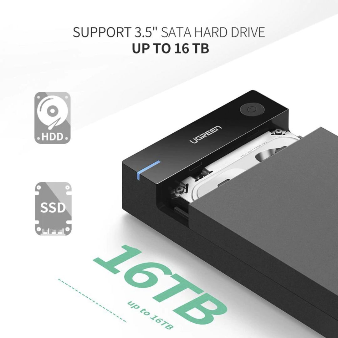 UGREEN External Hard Drive Enclosure for 3,5