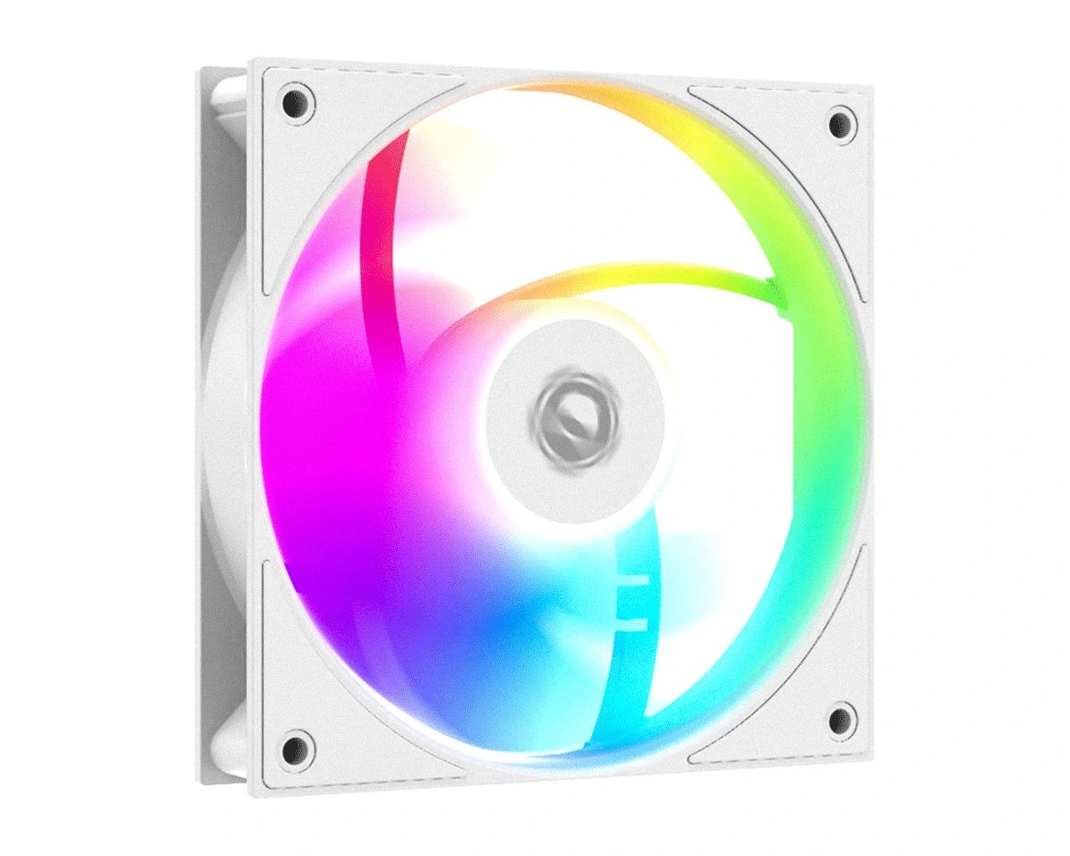 ID-COOLING WARE 310 ARGB WH Tempered Glass White