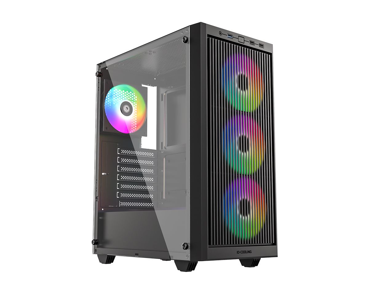 ID-COOLING WARE 310 ARGB Tempered Glass Black