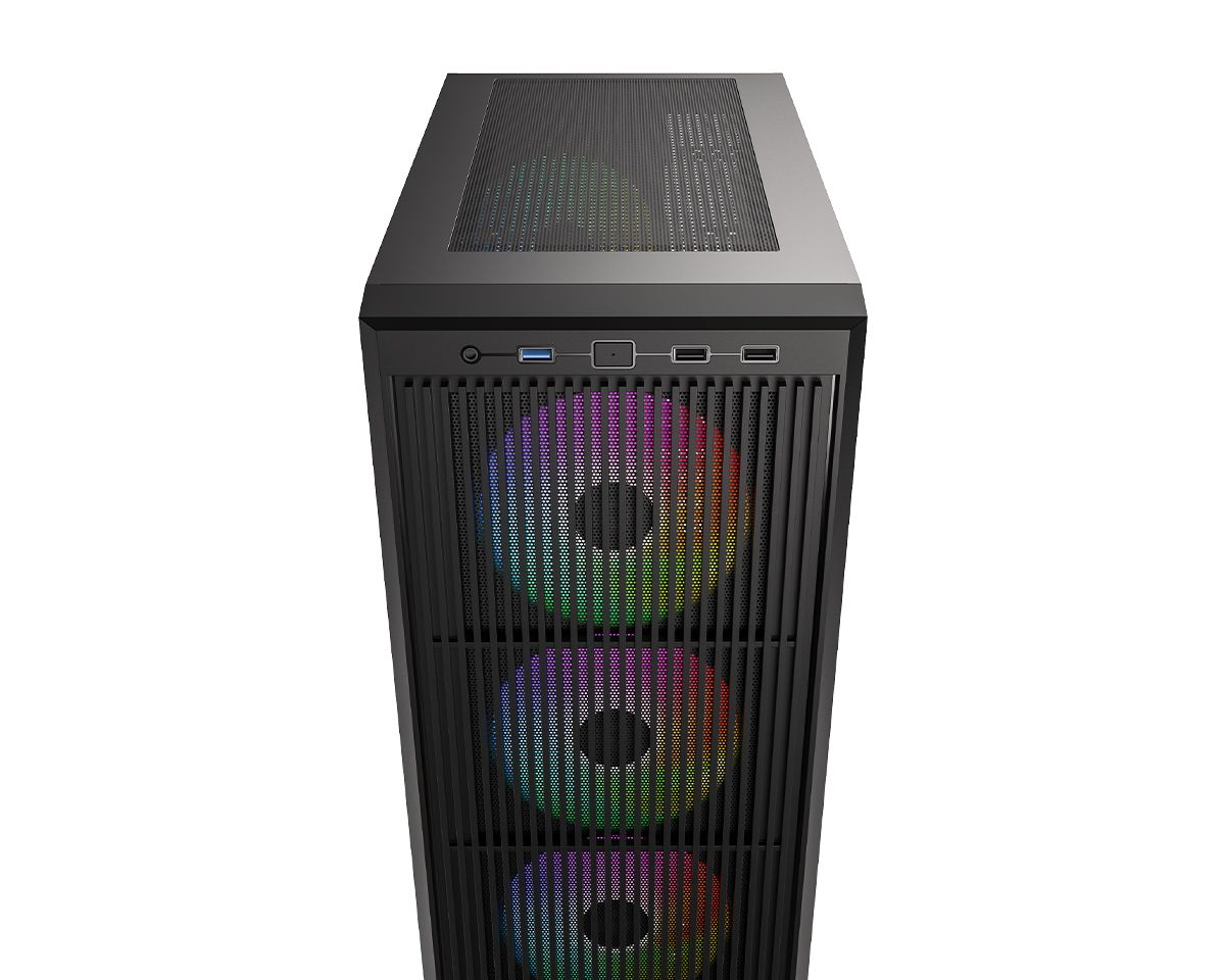 ID-COOLING WARE 310 ARGB Tempered Glass Black
