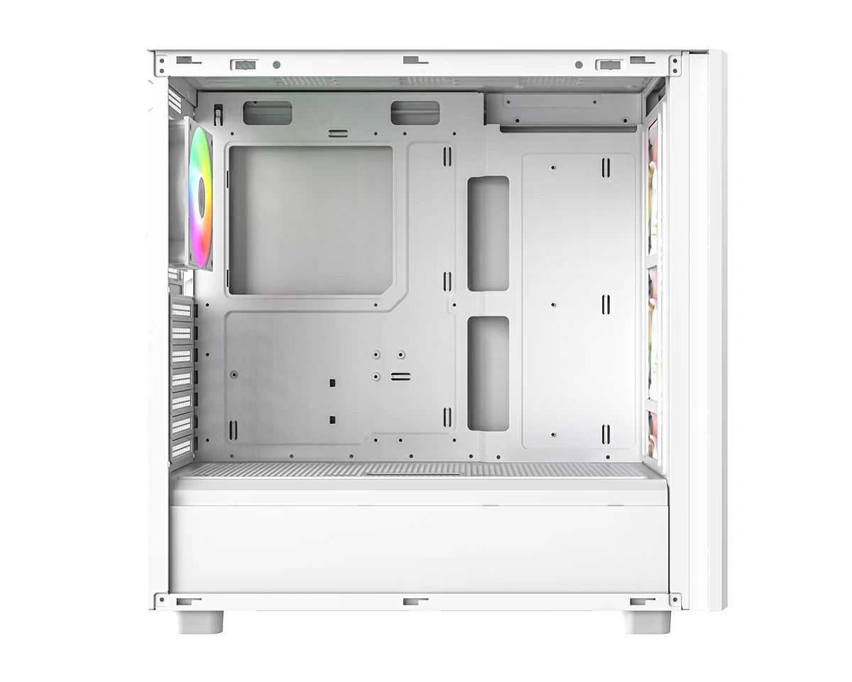 ID-COOLING WARE 510 ARGB WH Tempered Glass White