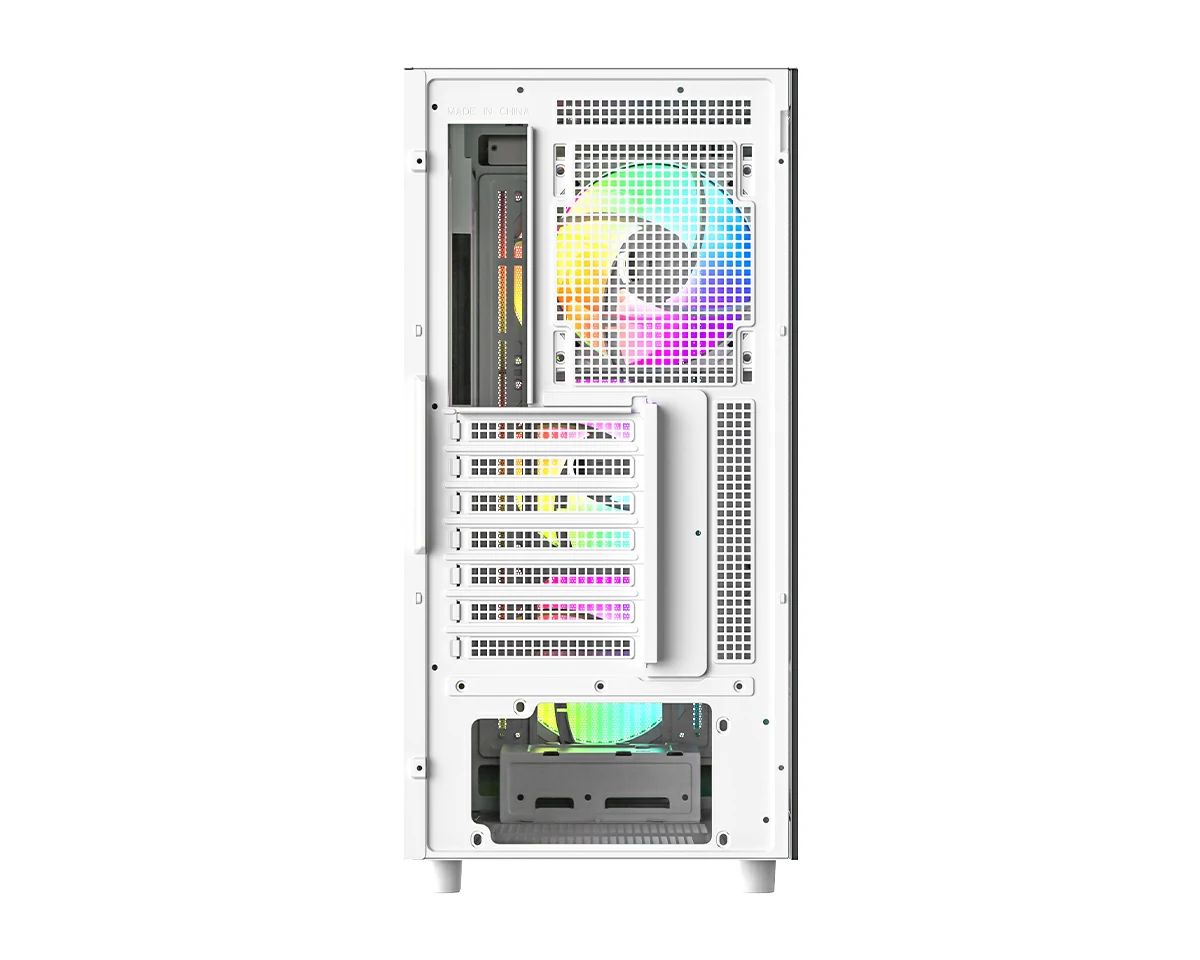 ID-COOLING WARE 510 ARGB WH Tempered Glass White