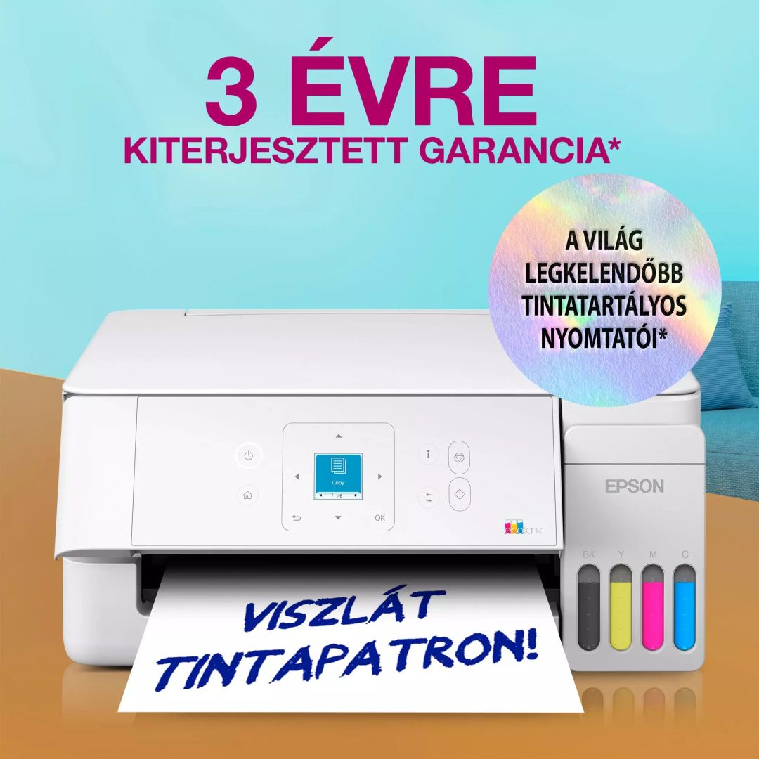 Epson EcoTank L3366W Wireless Tintasugaras Nyomtató/Másoló/Scanner