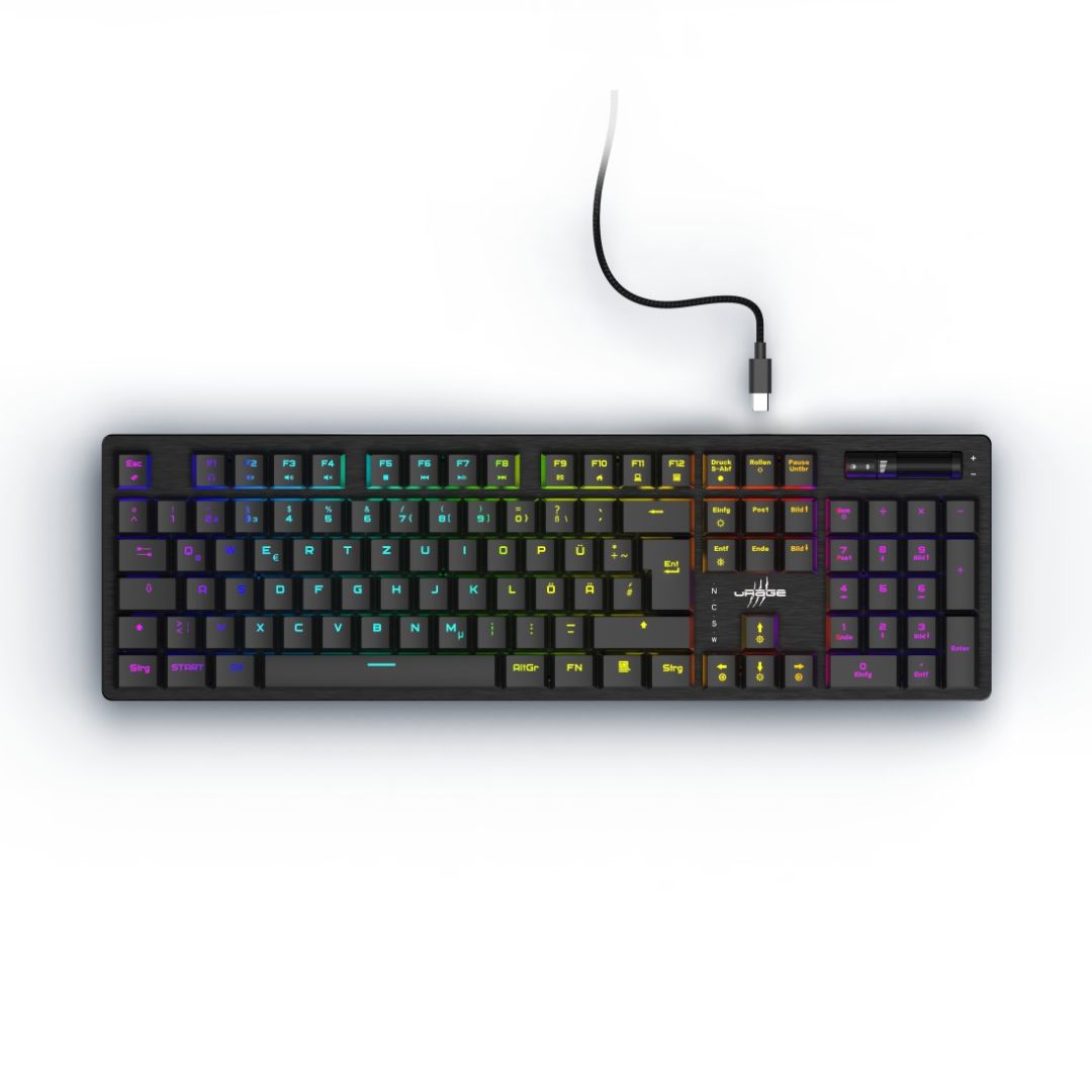Hama uRage Exodus 910 Low Profile Red Switch Keyboard Black HU