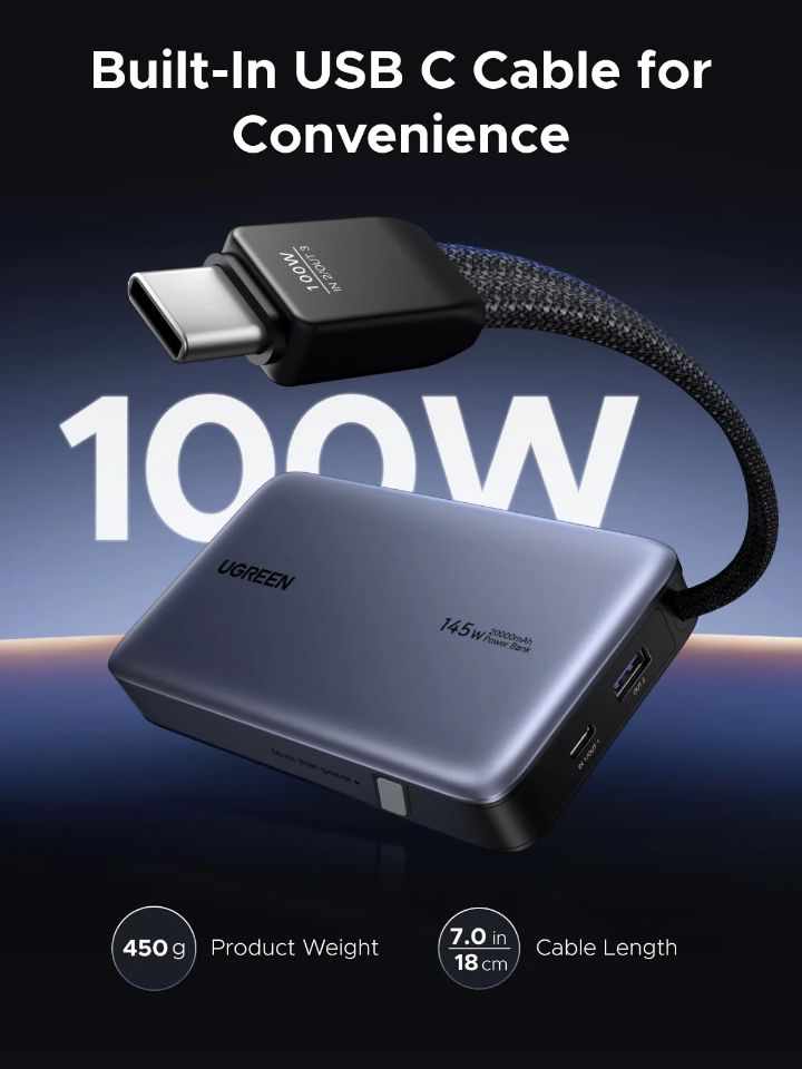 UGREEN PB551 20000mAh PowerBank Grey