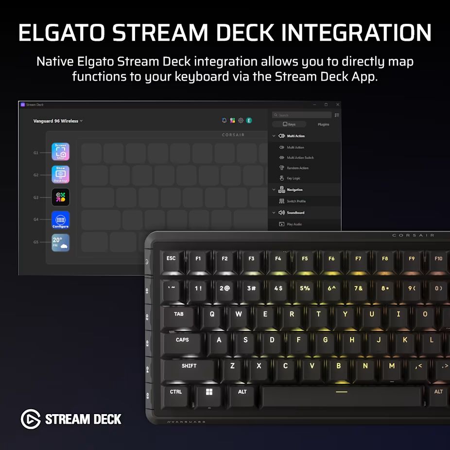 Corsair Vanguard 96 Wireless Mechanical Gaming Keyboard Black US