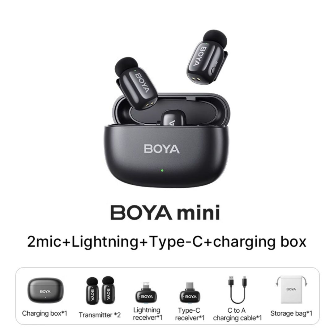 BOYA Mini 12 Wireless Microphone Black
