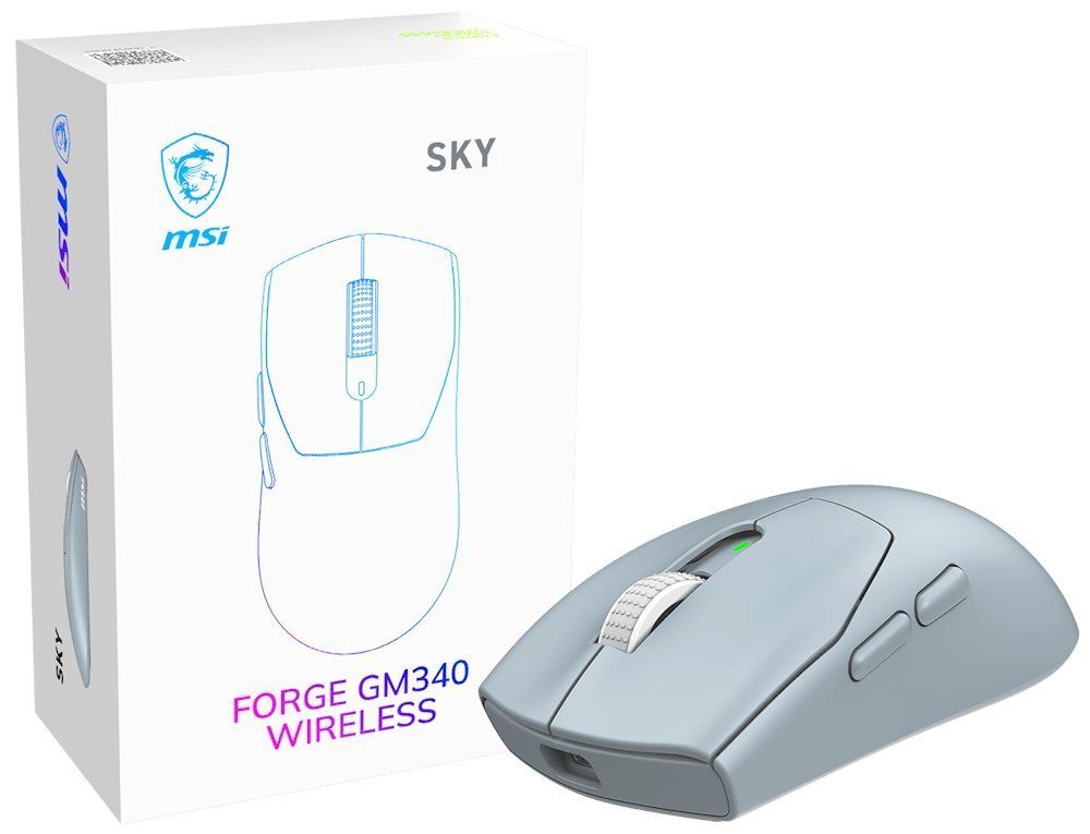 Msi Forge GM340 Gaming Wireless Bluetooth Mouse Sky