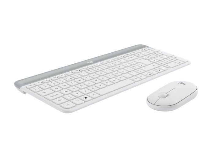 Logitech MK470 Slim Wireless Keyboard and Mouse Combo Off-white UK