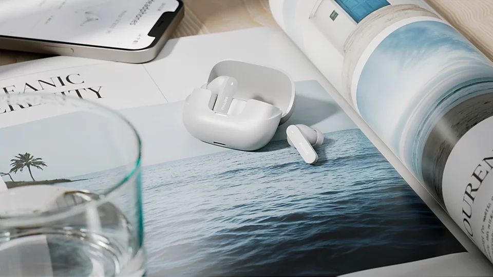 Philips TAT3000WT Bluetooth Headset White