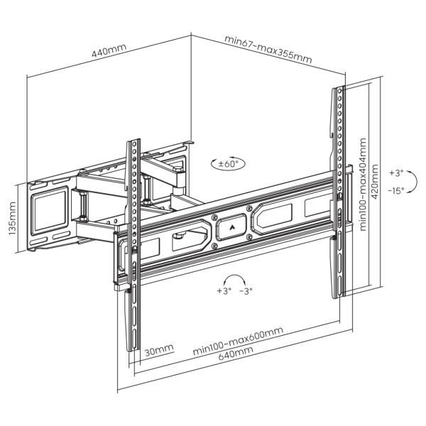 SBOX PLB-3646-2 Wall Mount 37