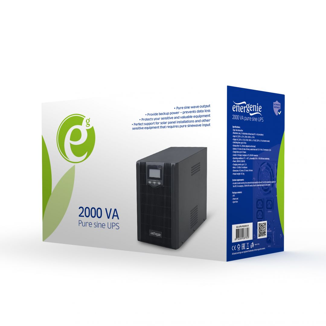 Gembird EG-UPS-PS2000-01 LCD 2000VA UPS