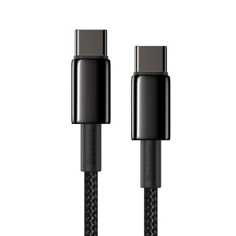 Baseus Tungsten Gold USB-C - USB-C Cable 1m Black