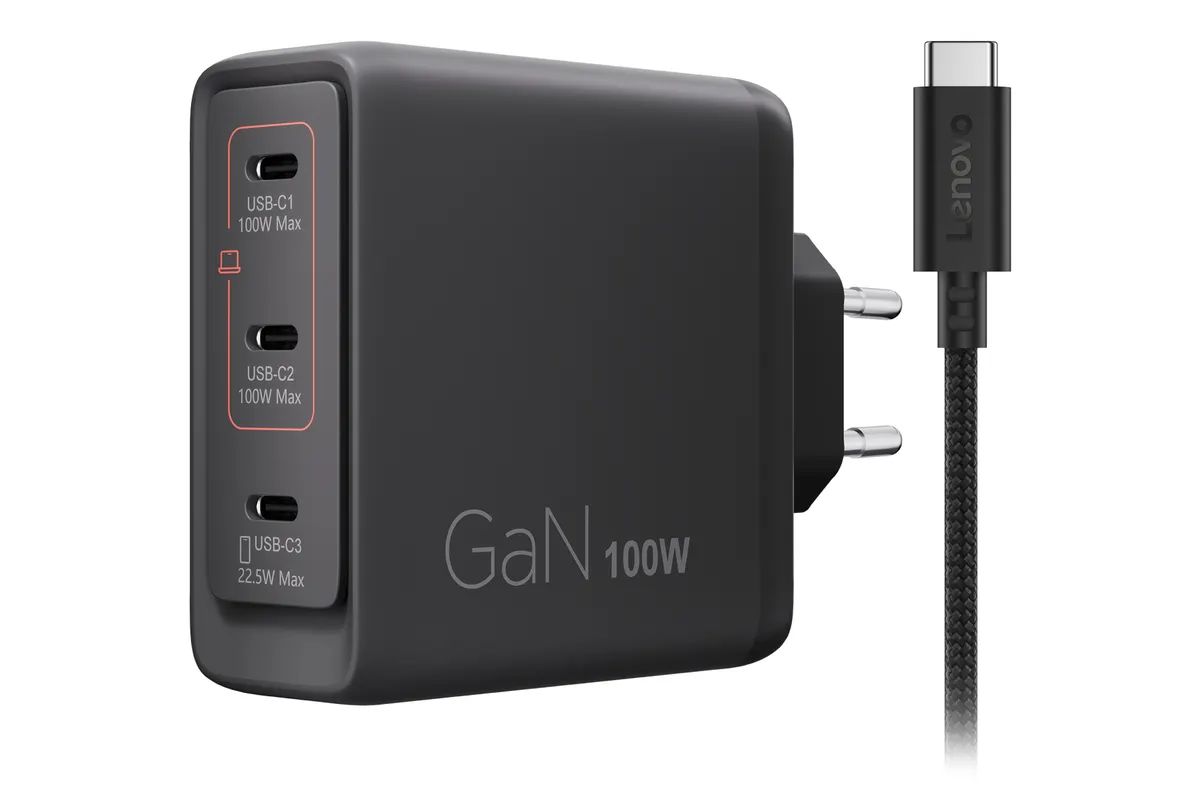 Lenovo Multi-port USB-C 100W GaN Charger Black