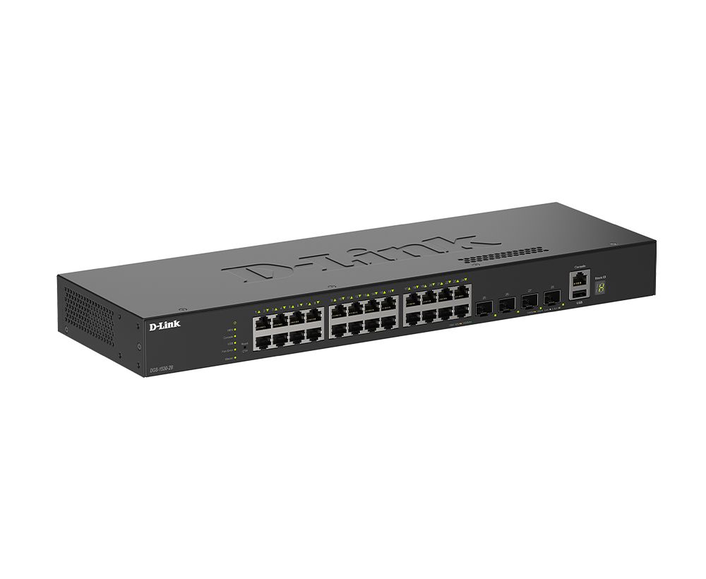 D-Link DGS-1530-28P/E 24-Port Gigabit Stackable Smart Managed Switch