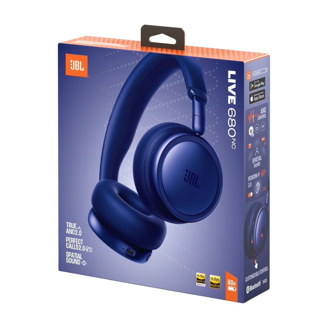 JBL Live 680NC Bluetooth Headset Blue