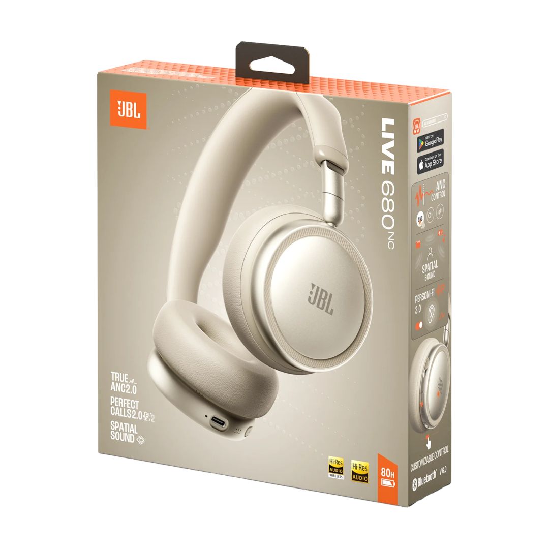 JBL Live 680NC Bluetooth Headset Sand