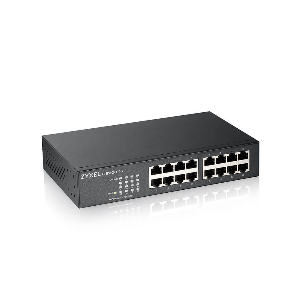 ZyXEL GS1100-16ES-EU0101F 16-port GbE Unmanaged Switch