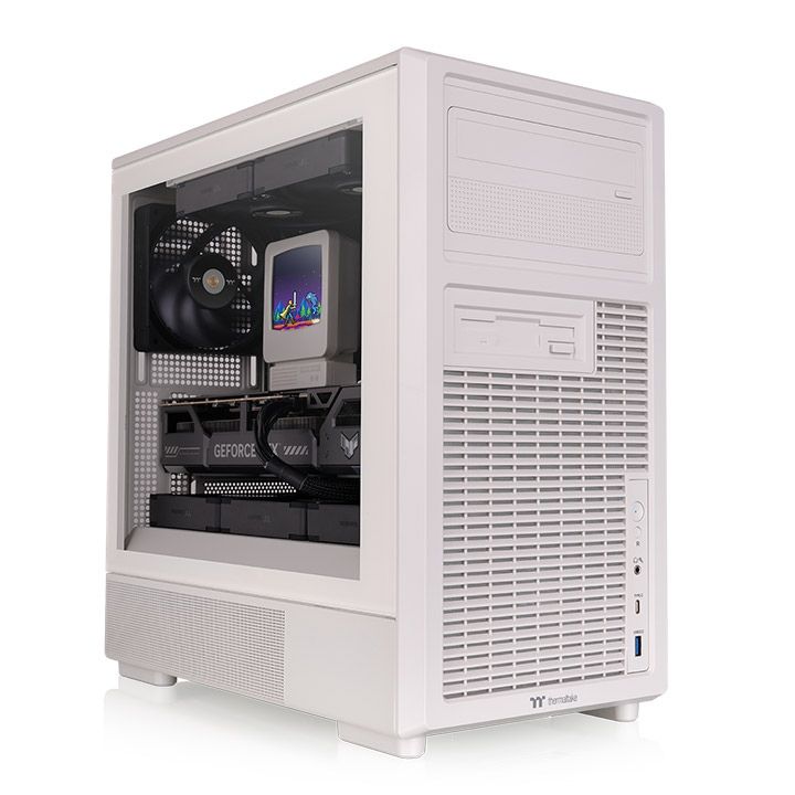 Thermaltake Retro 260 Tempered Glass Beige