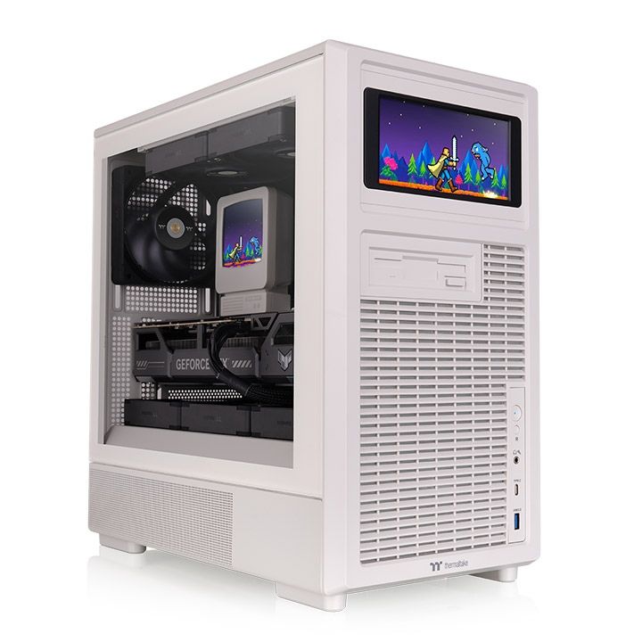 Thermaltake Retro 260 Tempered Glass Beige