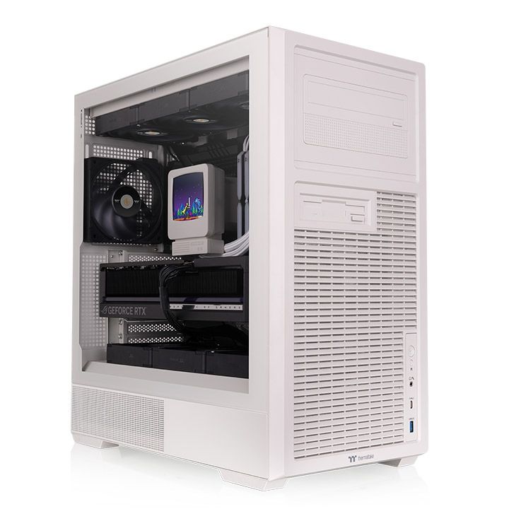 Thermaltake Retro 360 Tempered Glass Beige